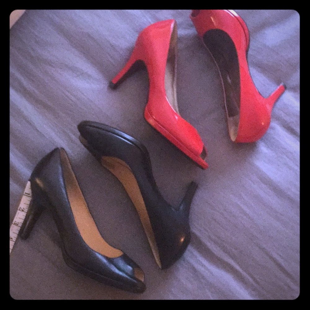 Cole Haan. Nike Air.  peep toes!  Size 10.